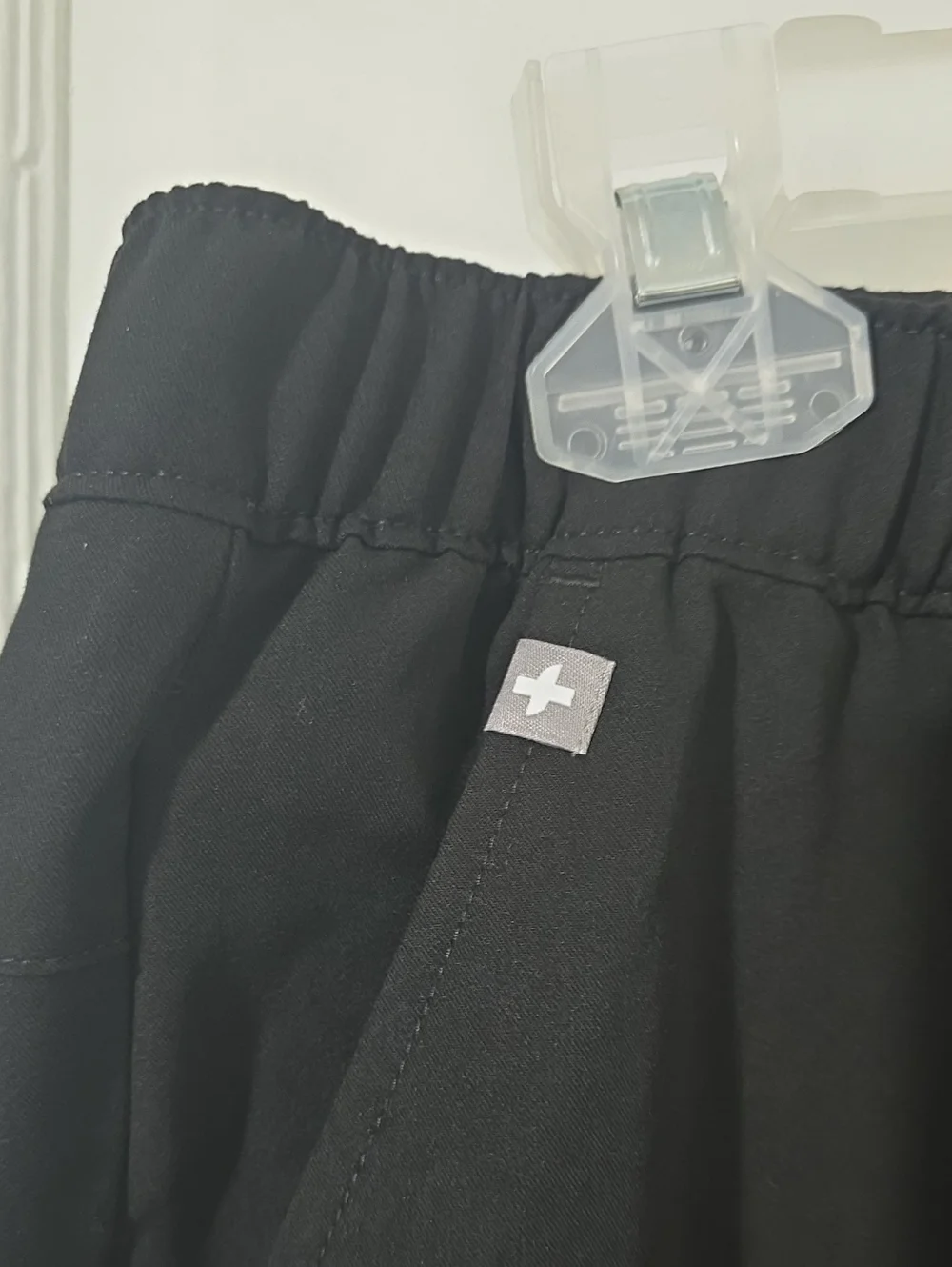 Figs Black Jogger Pants with White Drawstring